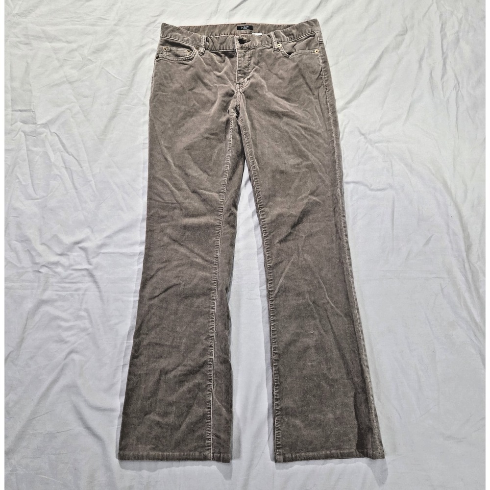 J Crew Stretch Womens Corduroy Pants Size 6R Bootcut Khaki Light Brown Cotton